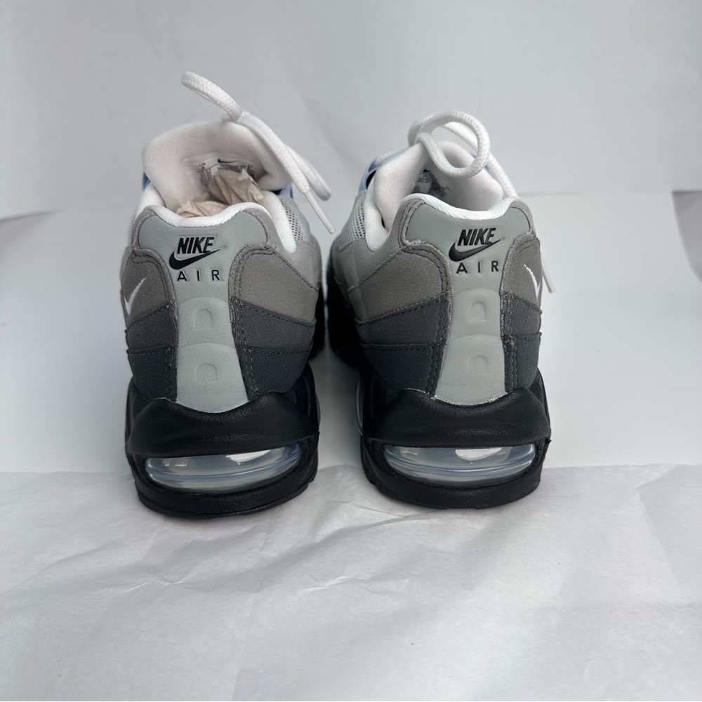 Nike Air Max 95 Big Bubble in Black, Blue Tint, White, & Medium Grey sneaker - Picture 7 of 8